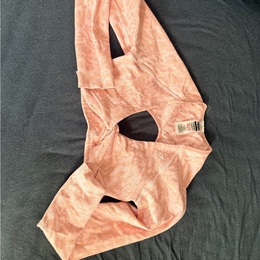Gymshark Light Pink Patterned Top